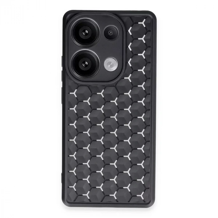 Xiaomi Redmi Note 13 Pro 5g Kılıf Petek Silikon Kapak - Siyah