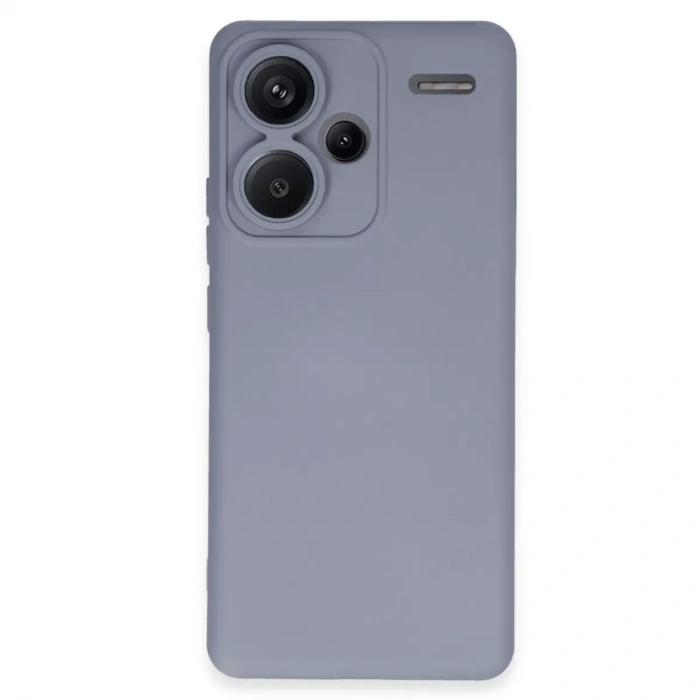 Xiaomi Redmi Note 13 Pro Plus Kılıf Nano İçi Kadife Silikon - Gri