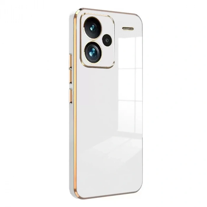 Xiaomi Redmi Note 13 Pro Plus Kılıf Volet Silikon - Beyaz