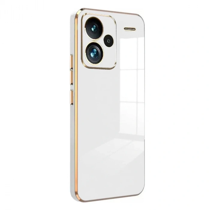 Xiaomi Redmi Note 13 Pro Plus Kılıf Volet Silikon - Beyaz