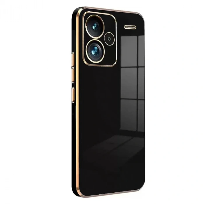 Xiaomi Redmi Note 13 Pro Plus Kılıf Volet Silikon - Siyah