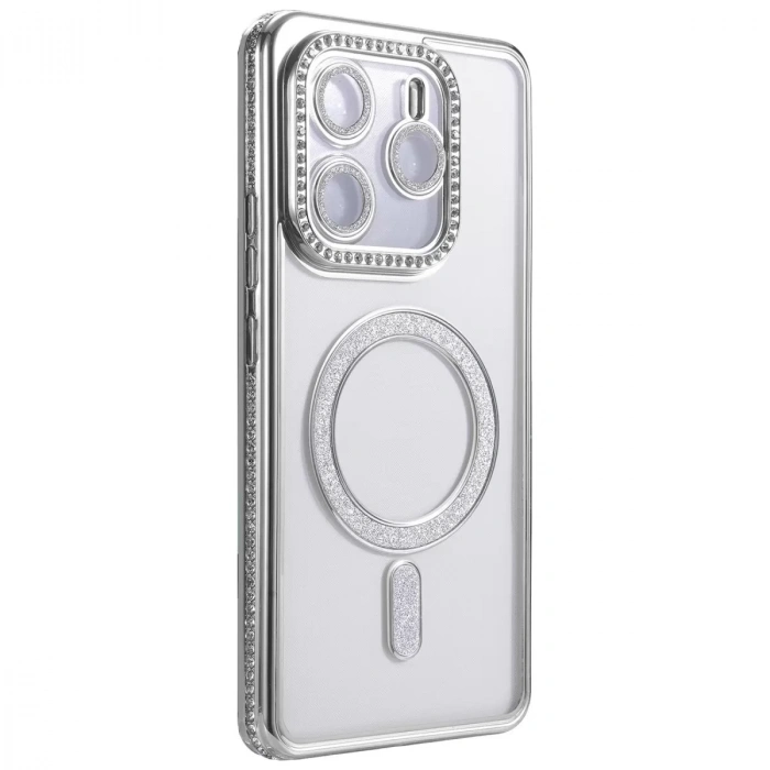Xiaomi Redmi Note 14 4g Joke Simli Magneticsafe Kılıf - Gümüş