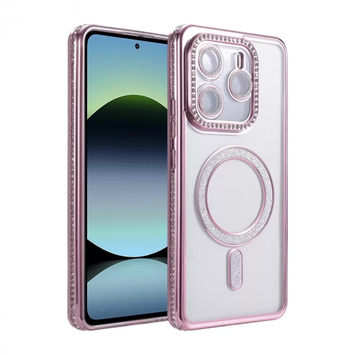Xiaomi Redmi Note 14 4g Joke Simli Magneticsafe Kılıf - Pembe