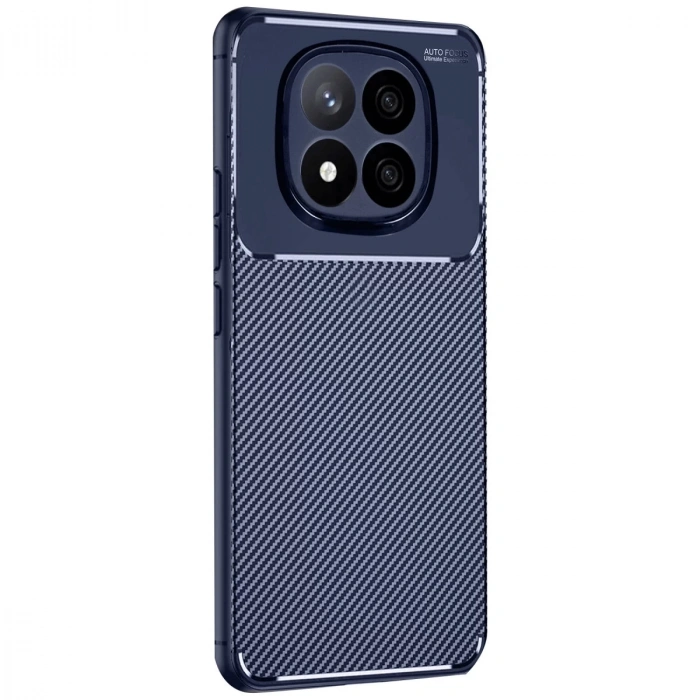 Xiaomi Redmi Note 14 Pro 4g Kılıf Auto Focus Karbon Kapak - Lacivert
