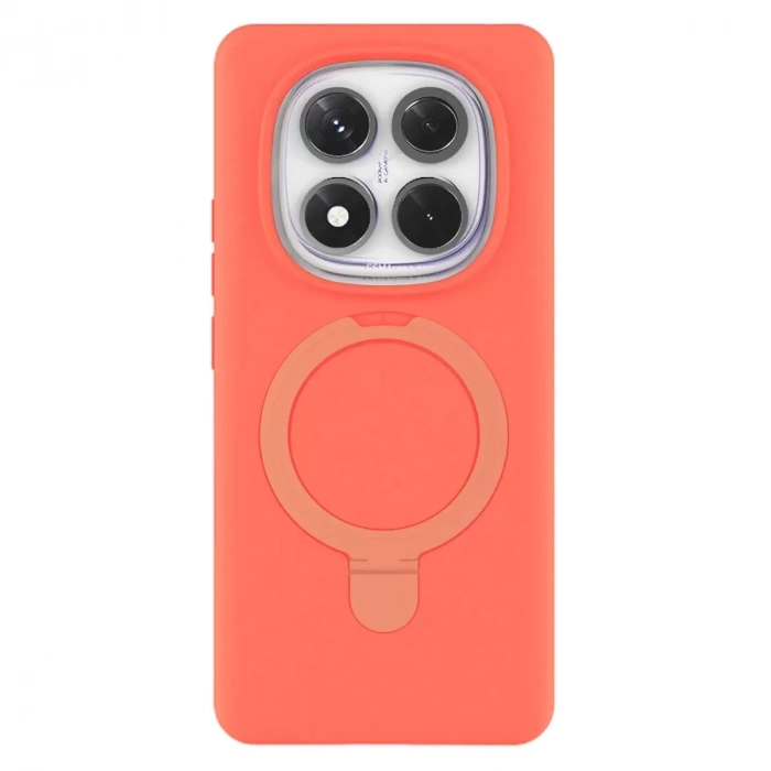 Xiaomi Redmi Note 14 Pro 4g Regal Magsafe Standlı Kapak - Turuncu