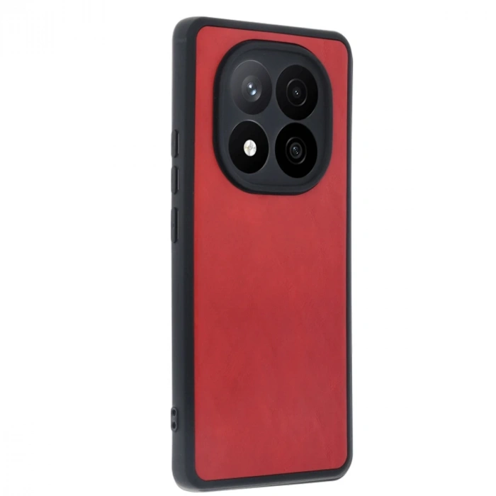 Xiaomi Redmi Note 14 Pro 5g Kılıf Aras Deri Kapak - Kırmızı