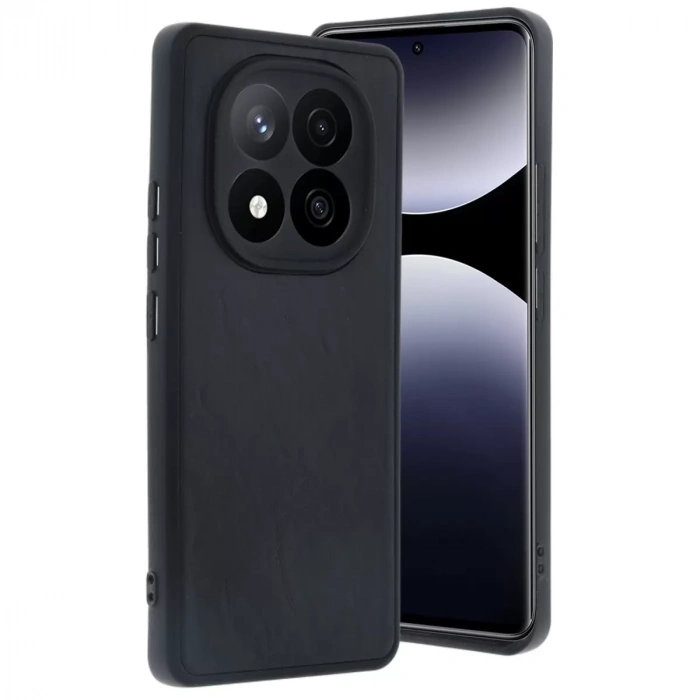 Xiaomi Redmi Note 14 Pro 5g Kılıf Aras Deri Kapak - Siyah