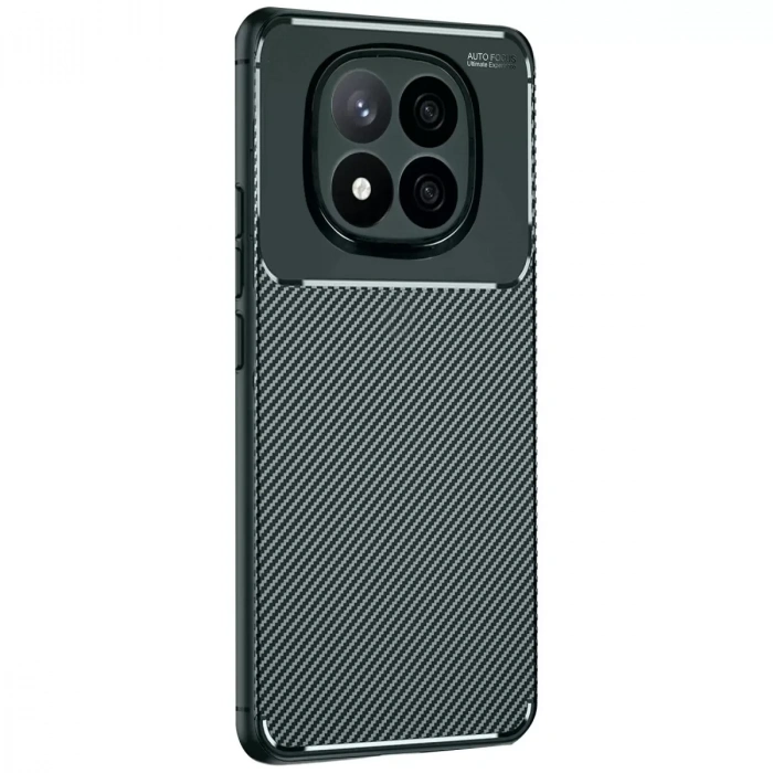 Xiaomi Redmi Note 14 Pro Plus Kılıf Auto Focus Karbon Kapak - Koyu Yeşil