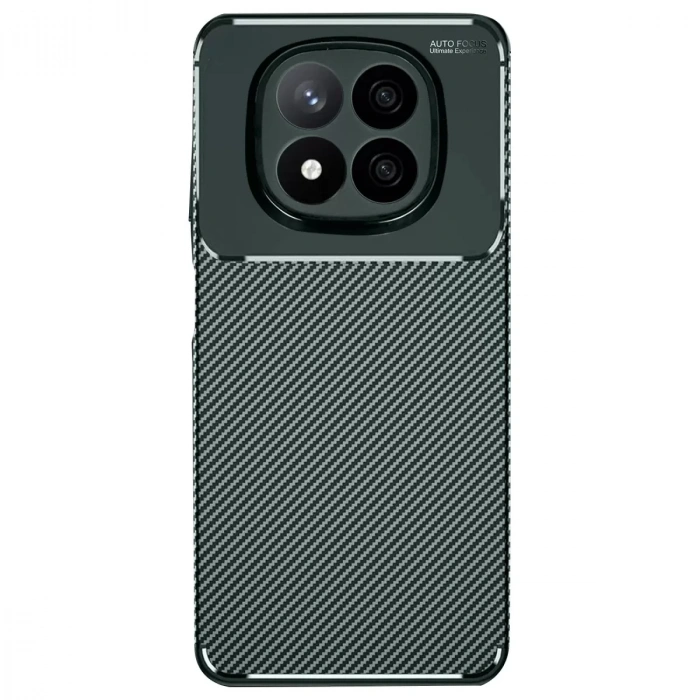 Xiaomi Redmi Note 14 Pro Plus Kılıf Auto Focus Karbon Kapak - Koyu Yeşil