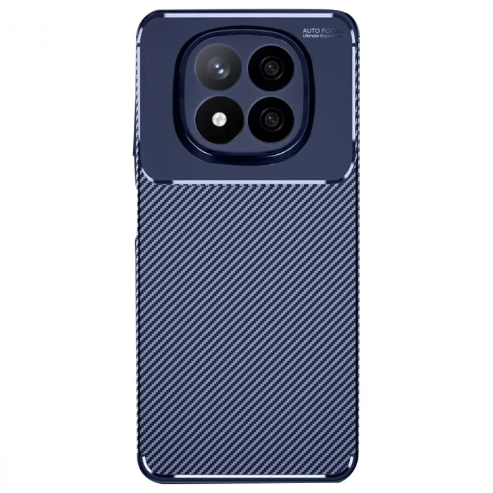 Xiaomi Redmi Note 14 Pro Plus Kılıf Auto Focus Karbon Kapak - Lacivert
