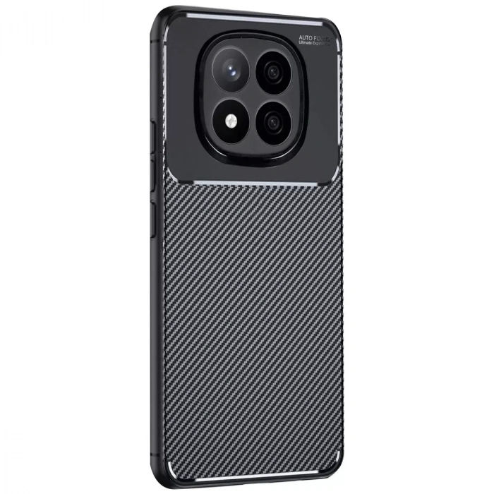 Xiaomi Redmi Note 14 Pro Plus Kılıf Auto Focus Karbon Kapak - Siyah