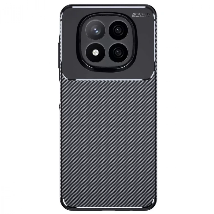 Xiaomi Redmi Note 14 Pro Plus Kılıf Auto Focus Karbon Kapak - Siyah