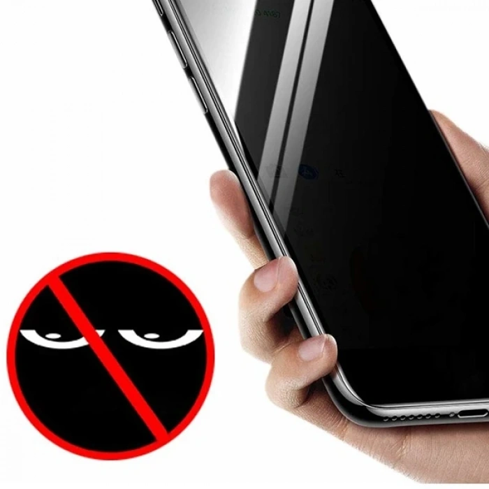 Xiaomi Redmi Note 8 3D Full Privacy Gizlilik Tempered Cam Ekran Koruyucu-(5775)