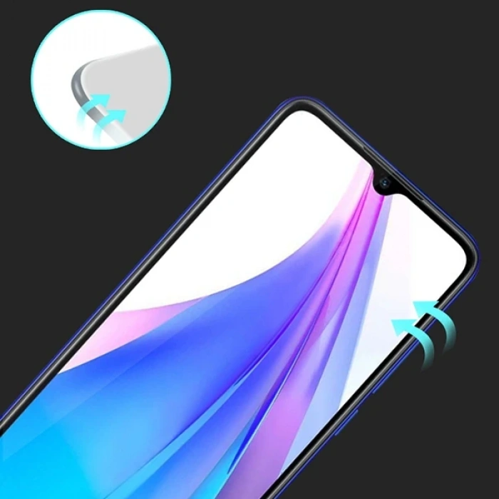 Xiaomi Redmi Note 8T 3D Full Kaplama Kırılmaz Cam Ekran Koruyucu-(5775)