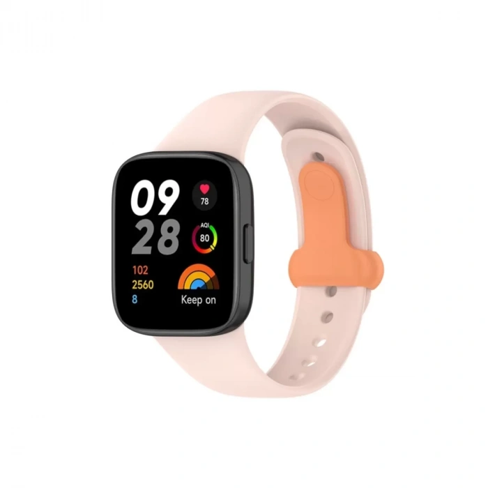 Xiaomi Redmi Watch 3 Origin Silikon Kordon - Pudra