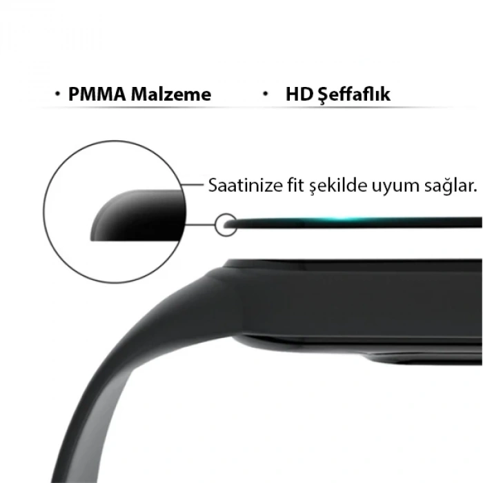Xiaomi Redmi Watch 3D Full Kaplama Ekran Koruyucu PET+PMMA-(5775)