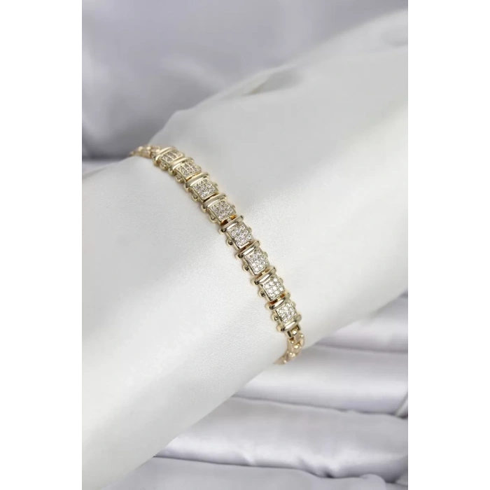 Xuping Model Zirkon Taşlı Gold Renk Kadın Bileklik - TJ-BB8415