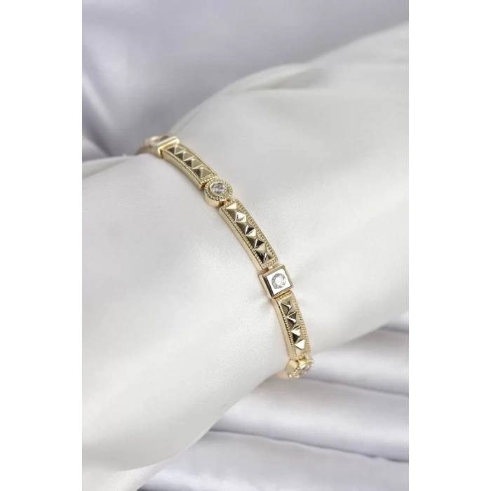 Xuping Punta Model Gold Renk Kadın Bileklik - TJ-BB8417
