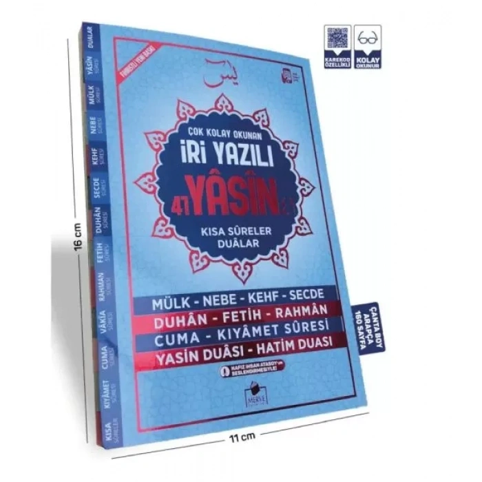 Yasin Şerif Çanta Boy İri Yazılı 160 Sayfa