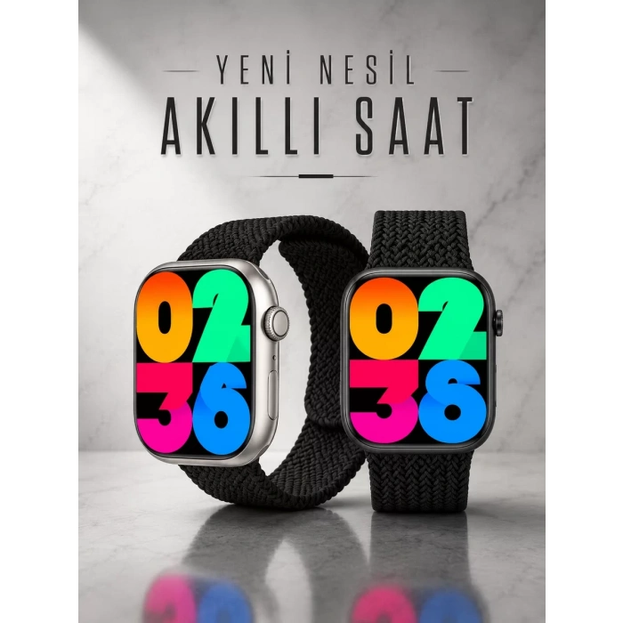 Yeni Nesil Akıllı Saat Arama Cevaplama GPS Takibi Adımsayar NFC Özelliği