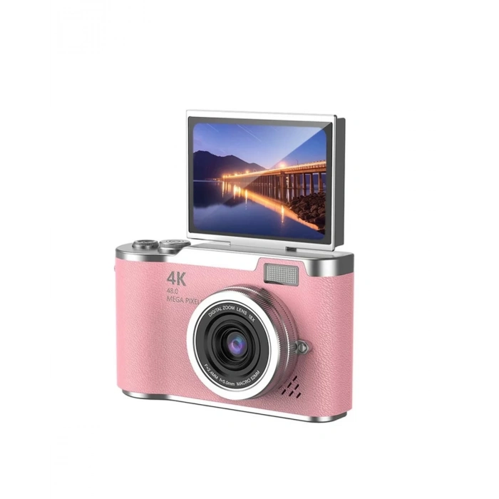 Yeni Nesil Dijital Kamera 48 MP Selfie Vlog Kamera Flip Screen Zoomlu