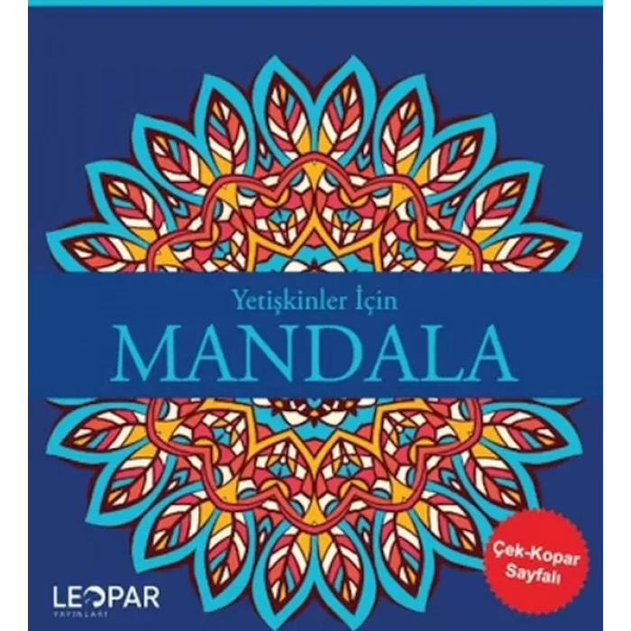 Yetişkinler İçin Mandala - Lacivert