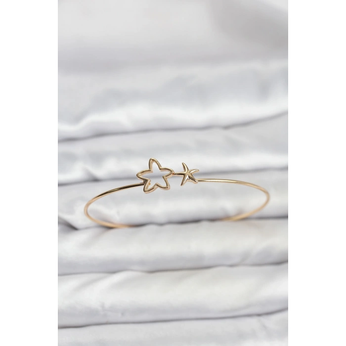 Yıldız Model Gold Renk Bileklik 5886