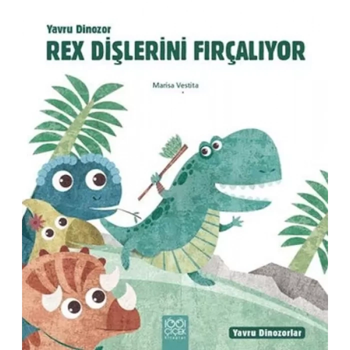 Yru Dinozor Rex Dişlerini Fırçalıyor