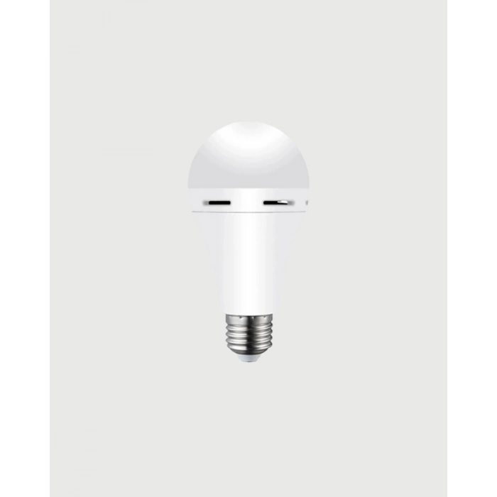 Yüksek Işık Güçlü Şarjlı LED Ampul E27 30W Enerji Tasarruflu