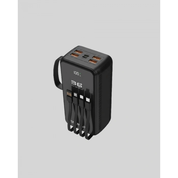 Yüksek Kapasiteli Powerbank Hızlı Şarj ve Kablosuz Destekli