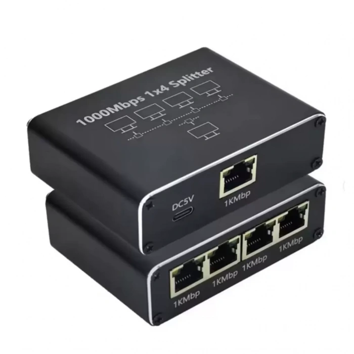 ZR889 Rj45 1To4 Gigabit Splitter