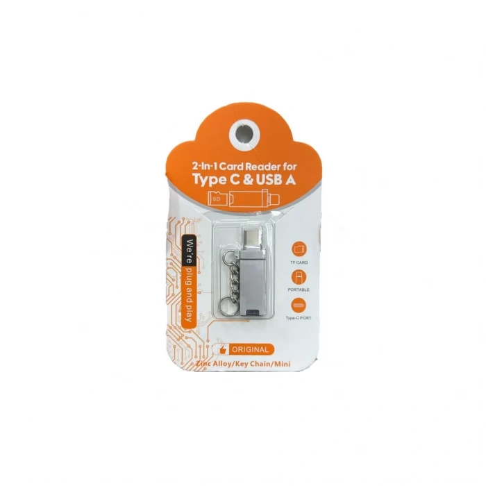 ZR967 Type-C Usb 2İn1 Card Reader