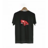 1 Mayıs Emek Ve Dayanışma Bayraklı Emekçi Baskılı Bisiklet Yaka T-shirt - Siyah