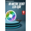 10M Şerit Led İç Mekan Renkli Rgb Şerit Led Kumandalı