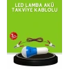 12V LED Ampul Anahtarlı Kablolu Pratik Aydınlatma