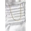 14K Gold Renk Kaplama Ezme Zincir Model CM Kadın Kolye - TJ-BKO10733