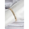 14K Gold Renk Kaplama Ezme Zincir Model Kadın Bileklik 5886