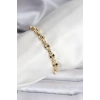 14K Gold Renk Kaplama Kahve Çekirdeği Model CM Kadın Bileklik - TJ-BB8119