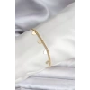 14K Gold Renk Kaplama Kalpli Model CM Kadın Bileklik - TJ-BB8131