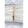14K Gold Renk Kaplama Lazer Zincir Model CM Kadın Bileklik 5886