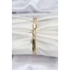 14K Gold Renk Kaplama Lazer Zincir Model CM Kadın Bileklik - TJ-BB8125