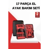 17 Parça Manikür Seti El ve Ayak Bakımı Törpü Cımbız Tırnak Temizleme