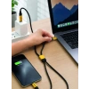 240W Çoklu Şarj Kablosu Type-C Lightning Micro USB Örgü Kablo