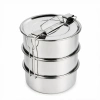 3lü Metal Sefer Tası - Paslanmaz Çelik - 16 cm