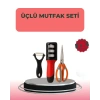 3 Parçalı Çok Fonksiyonlu Mutfak Makas Seti – Paslanmaz Çelik Ergonomik Tasarım