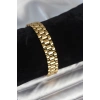316L Çelik Gold Renk 12 mm Kalınlık Erkek Bileklik 5886