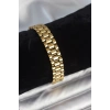 316L Çelik Gold Renk 12 mm Kalınlık Erkek Bileklik - TJ-EB3776
