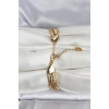 316L Çelik Gold Renk 3lü Kadın Bileklik - TJ-BB8384