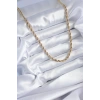 316L Çelik Gold Renk 60 cm Burgu Model Kadın Kolye 5886