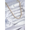 316L Çelik Gold Renk 60 cm Burgu Model Kadın Kolye - TJ-BKO7972